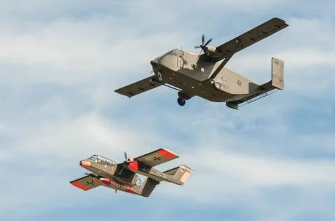 Skyvan and Bronco Stock Photos