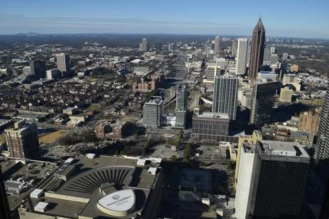Skyview of Atlanta 스톡 사진