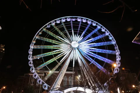 Skyview Atlanta Time lapse Stock Footage 60982473