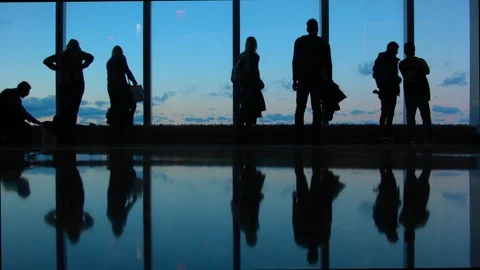 Skyview from observation level Stock Footage 111541085