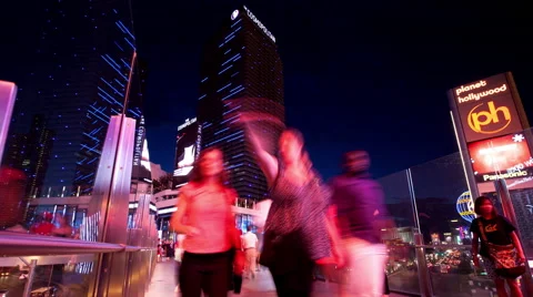 Skywalk to the Cosmopolitan Video stock 60605705