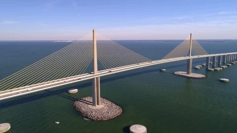 Skyway bridge 1 Stock Footage 91798753