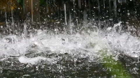 S/L HD Slow motion of water splash Stock Footage 162557568