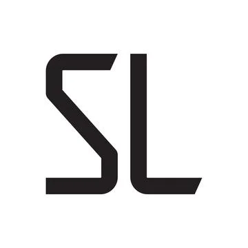 Sl initial letter vector logo icon Stock Illustration