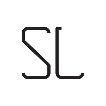 Sl initial letter vector logo icon Stock Illustration