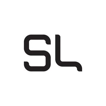 Sl initial letter vector logo icon Stock Illustration