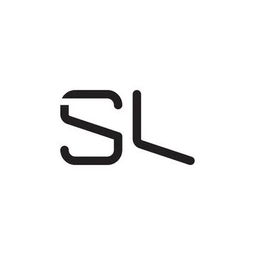 Sl initial letter vector logo icon Stock Illustration