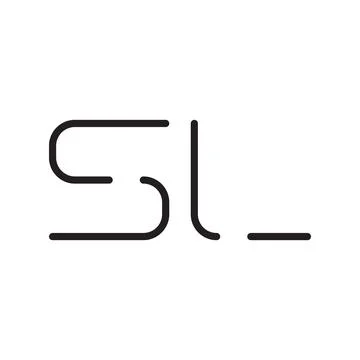 Sl initial letter vector logo icon Stock Illustration