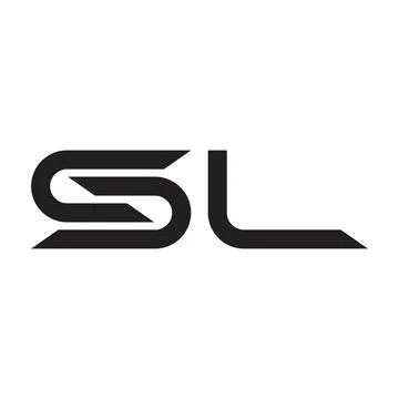 Sl initial letter vector logo Stock Illustration