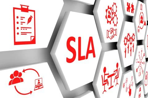 SLA concept cell background 3d illustration Stock Illustration