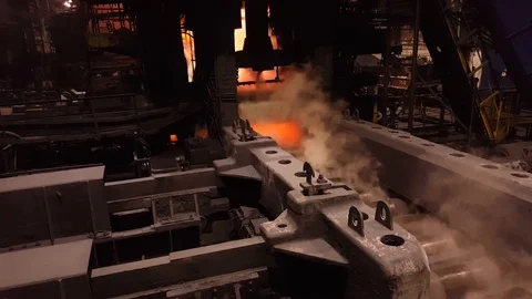 A slab mill Video stock 105921389