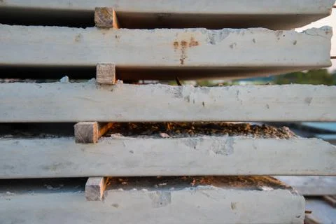 Slabs of concrete Foto stock