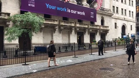 Slack Technologies Inc. (NYSE: WORK) initial public offering IPO with direct Stock Footage 121824641