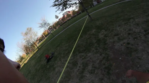 Slacklining POV Stock Footage 32458548