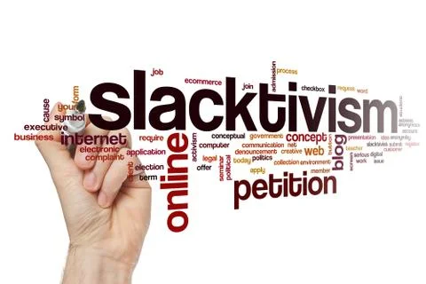 Slacktivism 스톡 일러스트