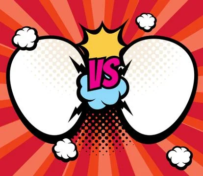 Slag versus, vs battle background with empty frames for names vector 库存插图
