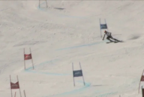 Slalom Skiing Stock Footage 343229