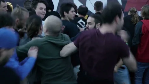 Slam and Headbanging Stock Footage 78268152