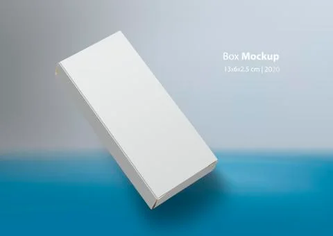 Slant pillbox on light blue background mock-up series Stock Illustration