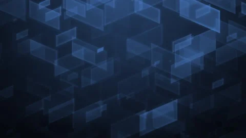 Slanted blue rectangles loop slow 4K Stock Footage 254113114