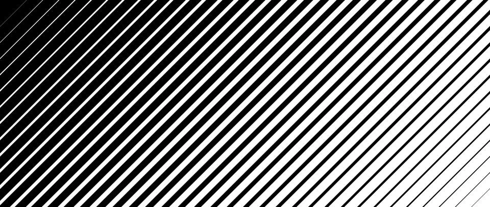 Slanted line halftone gradation texture. Fade diagonal stripe gradient Illustrazione stock