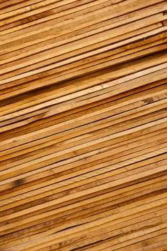Slanted stack of wooden planks background Stock Photos