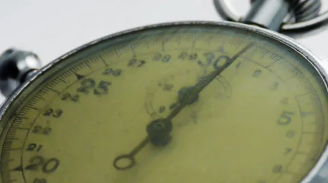 Slanted stopwatch Stock Footage 29768076