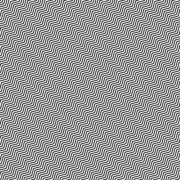 Slanting wavy (zigzag) lines. Abstract monochrome pattern, background. Seamle 스톡 일러스트