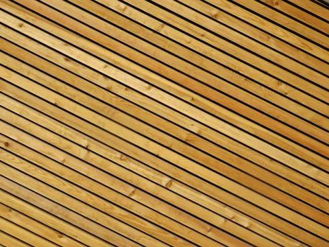 Slanting Wood Paneling Background Stock Photos