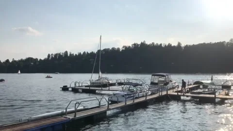 Slapy Lake 1, Slapy, Czech Republic Stock Footage 135675125