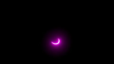 Slash curve animated presenting glowing magenta arc indicator Vídeo Stock 341964540