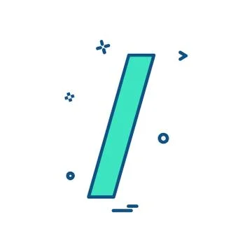 Slash icon design vector Stock Illustration