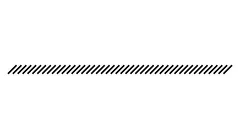 Slash line vector design footer modern border Stock Illustration