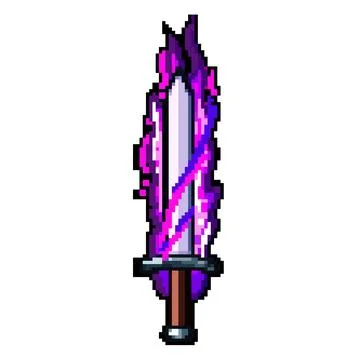 Slash sword effect pixel art vector illustration Stock Illustration