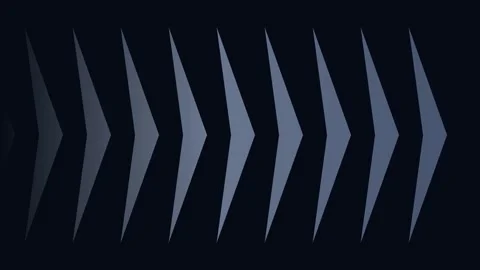Slate arrow shapes on dark background, corporate dynamic motion loop Stockbeeldmateriaal 342630694