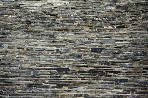 Slate brick wall Stock Photos