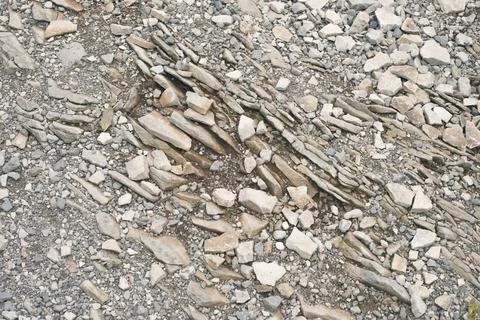 Slate pebbles ground Stock Photos