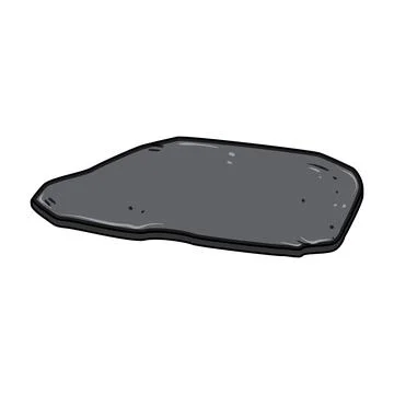 Slate plate preparing food serving surface concept Stock Illustration
