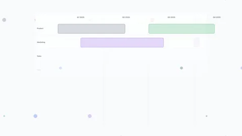 Slate Roadmap Timeline Planning Quarter Flat Design Loop Stock Footage 342605997