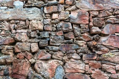 Slate slabs texture background. Pattern of black slate wall Stock Photos