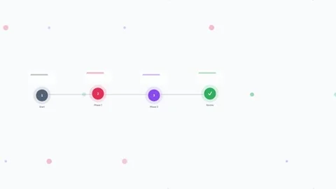 Slate Timeline Task Progress Complete Check Flat Design Loop Stockbeeldmateriaal 342606283