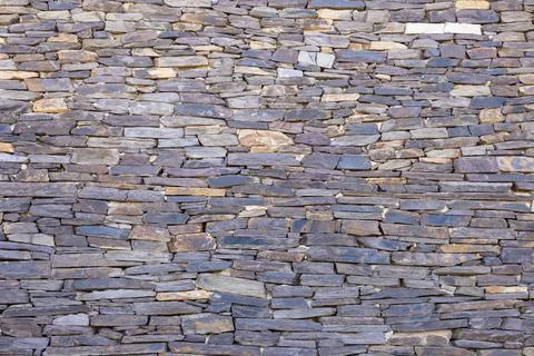 Slate wall for texture background Stock Photos