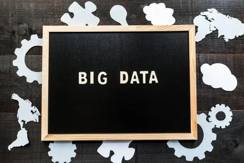 Slate written with the words Big Data Stock Photos