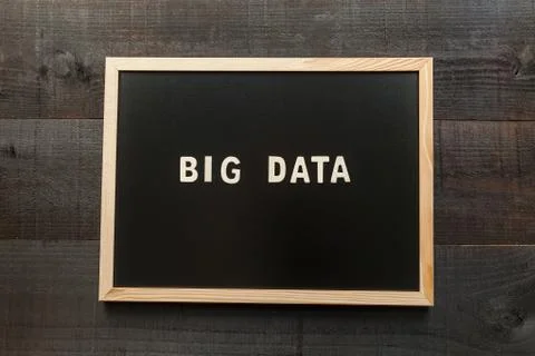 Slate written with the words Big Data Stock Photos