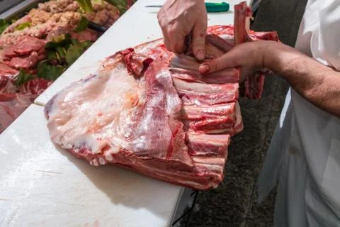 Slaughter cutting Stock Photos