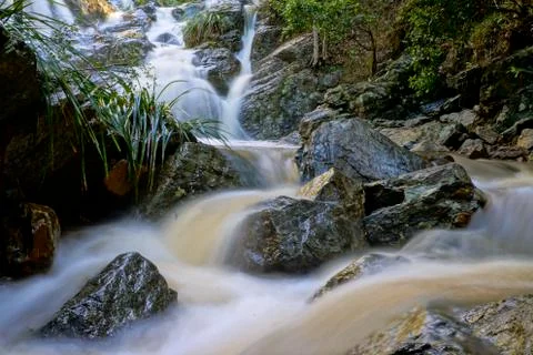 Slaughter Falls Pouring 스톡 사진
