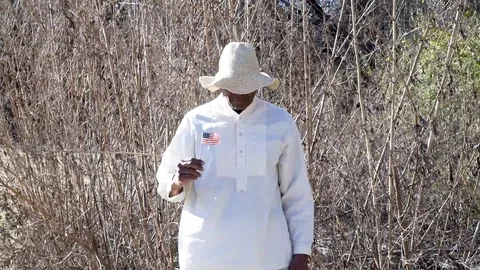 A slave longs for freedom Stock Footage 124850864