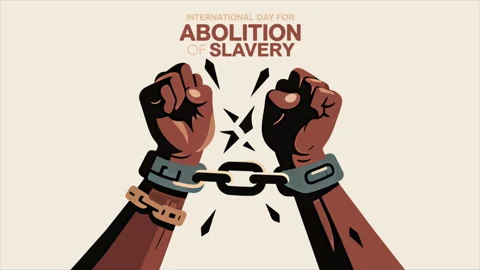 Slavery Abolition Hands broken chain Stock Footage 329387202
