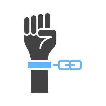 Slavery icon vector image. Stock-Illustration