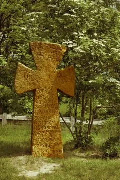 Slavic ancient cross Stock Photos